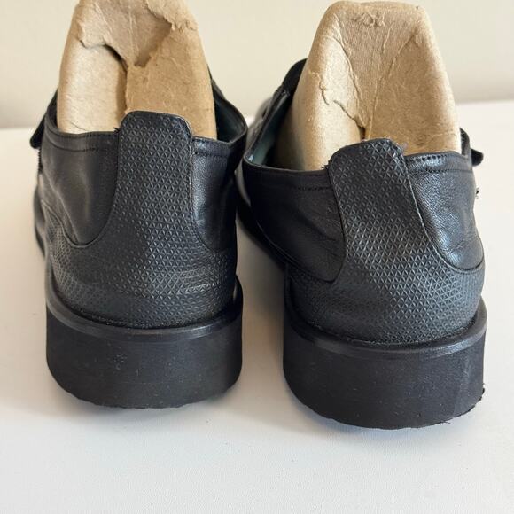 Thierry Rabotin Lena Walking Shoes Womens 8 Black Leather Slip On Made in Italy - Picture 8 of 13
